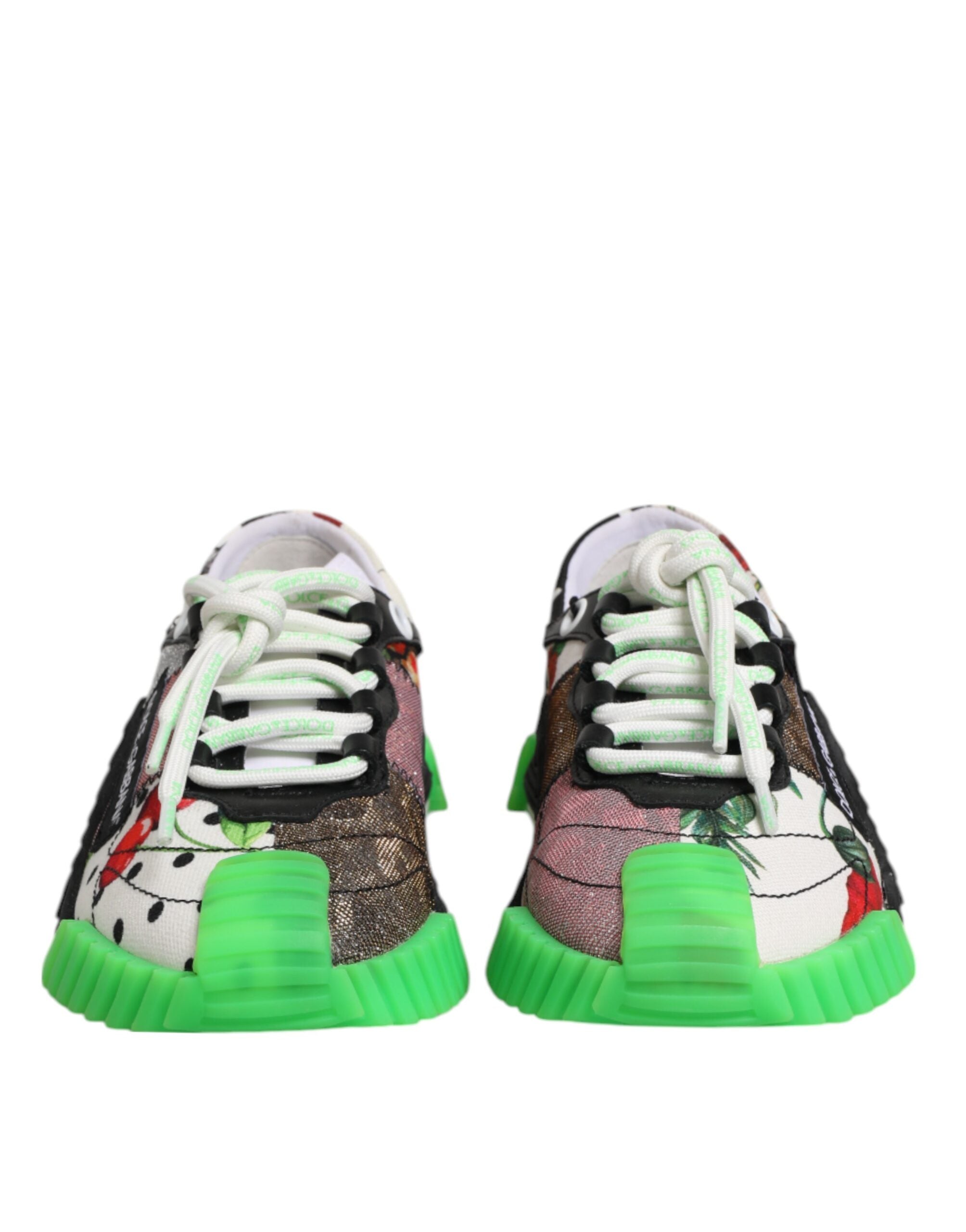 Dolce & Gabbana Multicor DG Logo Leopard Cherry Sneaker Shoes - Zeiniez