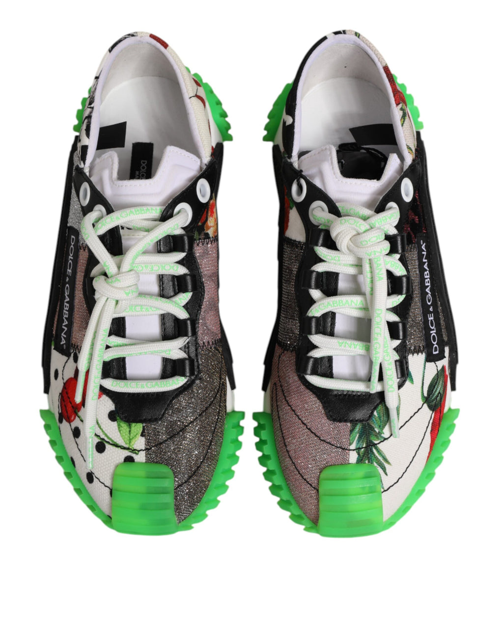 Dolce & Gabbana Multicor DG Logo Leopard Cherry Sneaker Shoes - Zeiniez