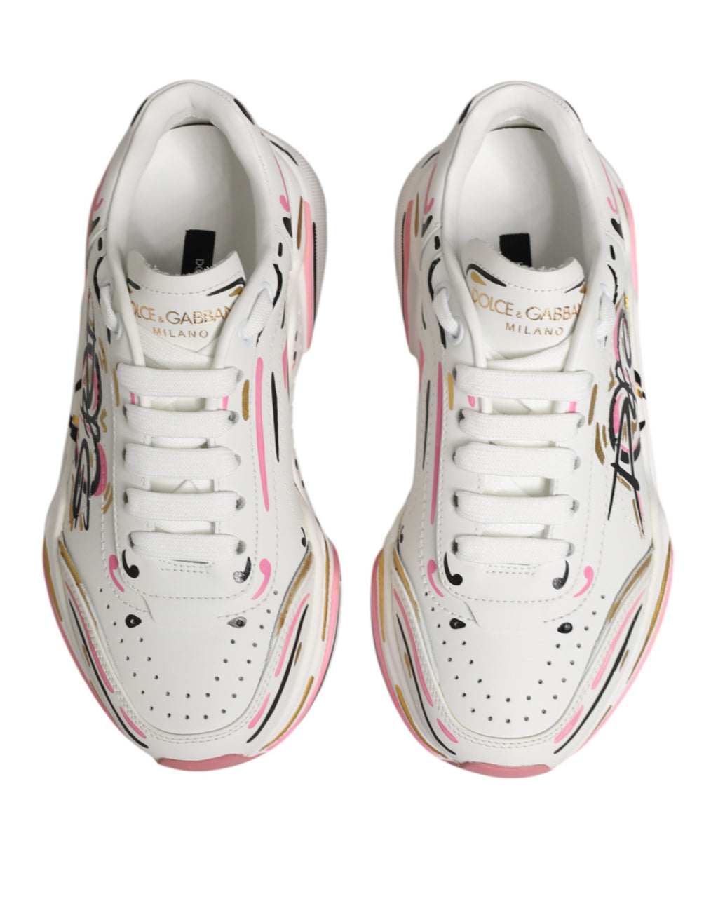 Dolce & Gabbana Multicolor Hand Painted DAYMASTER Sneaker Shoes - Zeiniez