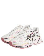Dolce & Gabbana Multicolor Hand Painted DAYMASTER Sneaker Shoes - Zeiniez