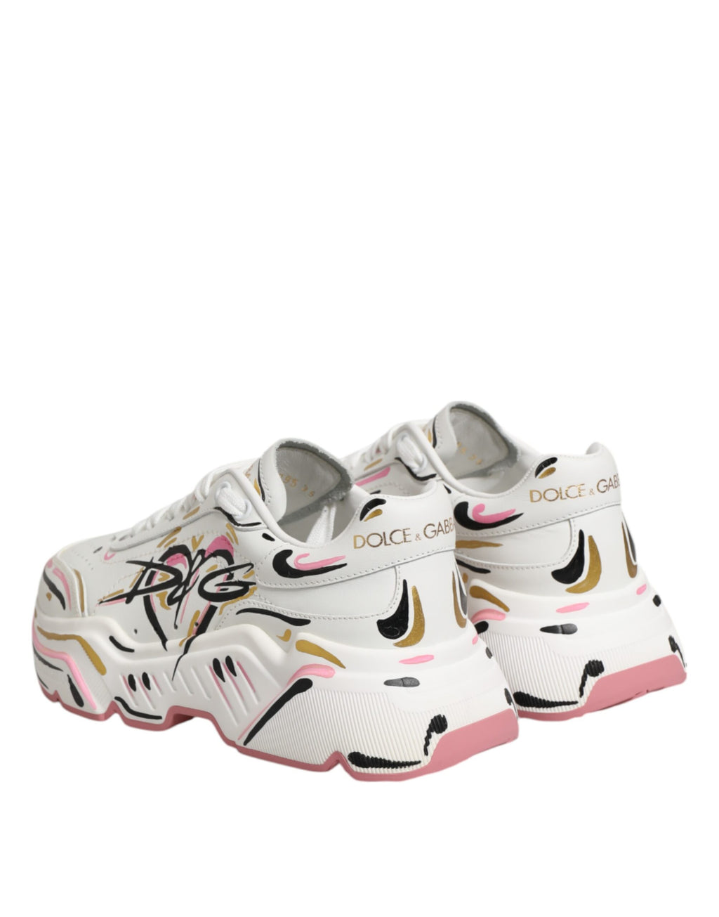 Dolce & Gabbana Multicolor Hand Painted DAYMASTER Sneaker Shoes - Zeiniez