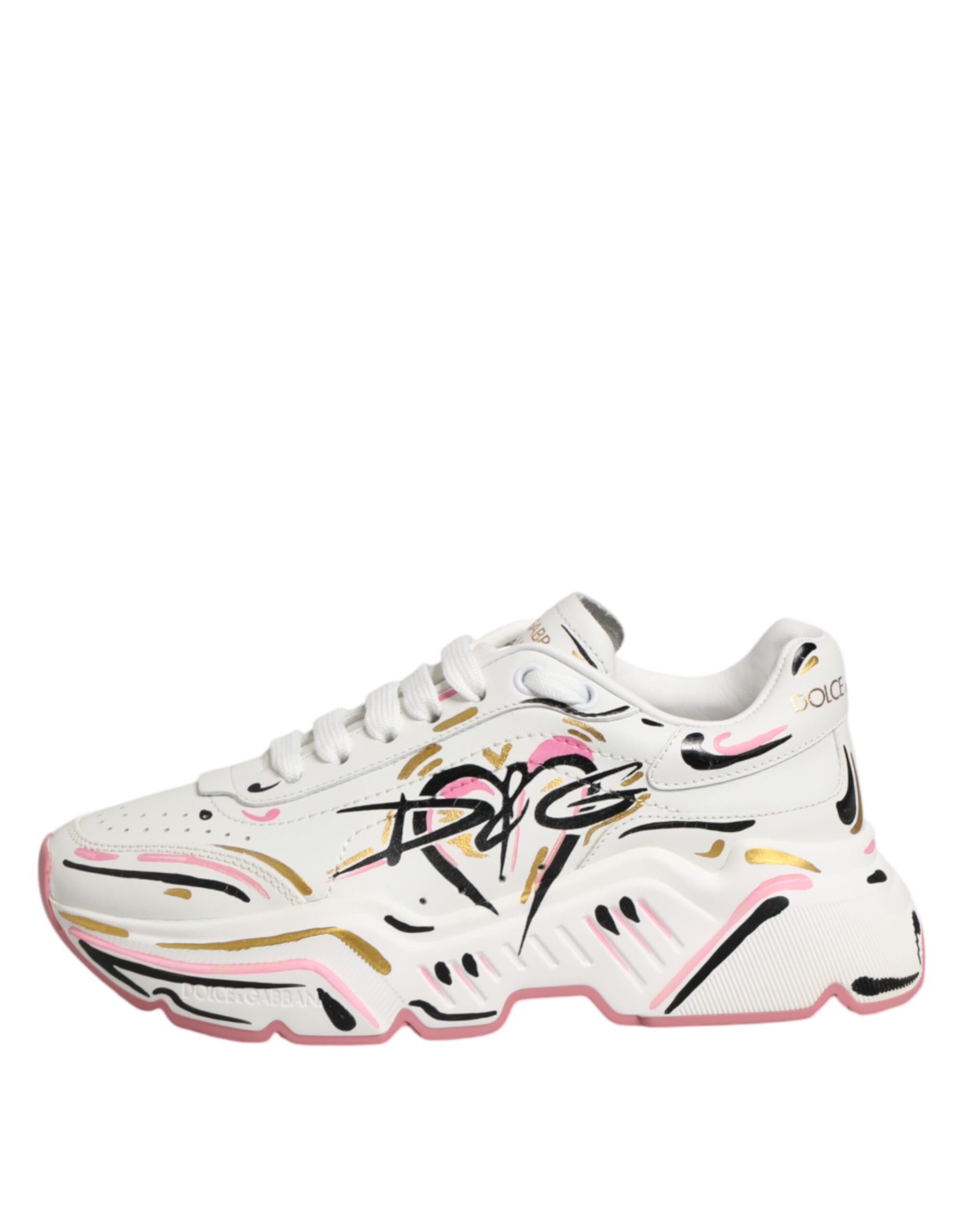Dolce & Gabbana Multicolor Hand Painted DAYMASTER Sneaker Shoes - Zeiniez