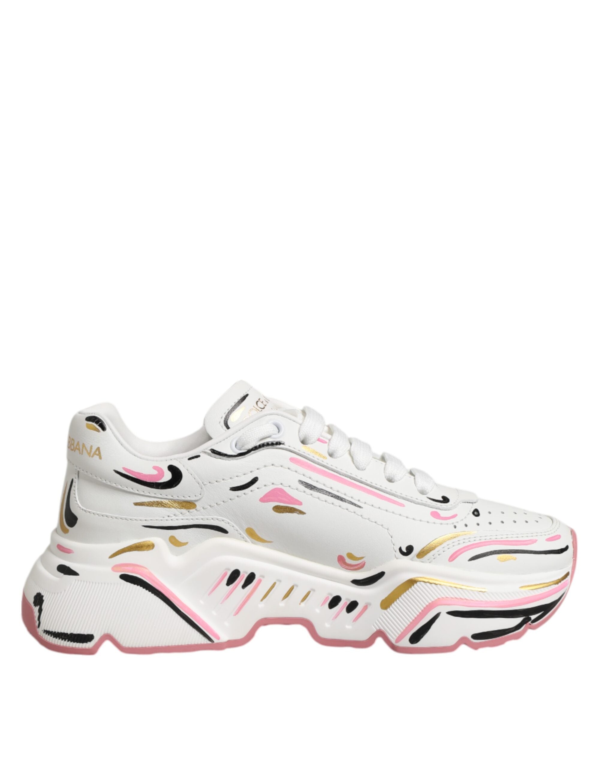 Dolce & Gabbana Multicolor Hand Painted DAYMASTER Sneaker Shoes - Zeiniez