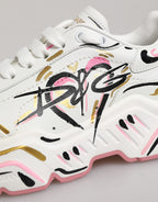 Dolce & Gabbana Multicolor Hand Painted DAYMASTER Sneaker Shoes - Zeiniez