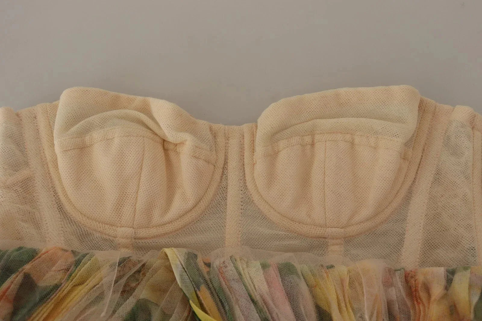 Dolce & Gabbana Yellow Floral Print Pleated Maxi Dress - Zeiniez