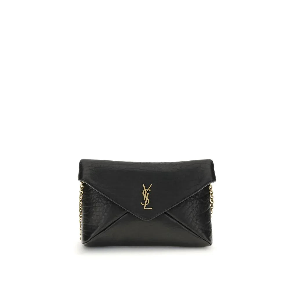 Saint Laurent Cassandre chain Clutch Bag - Zeiniez