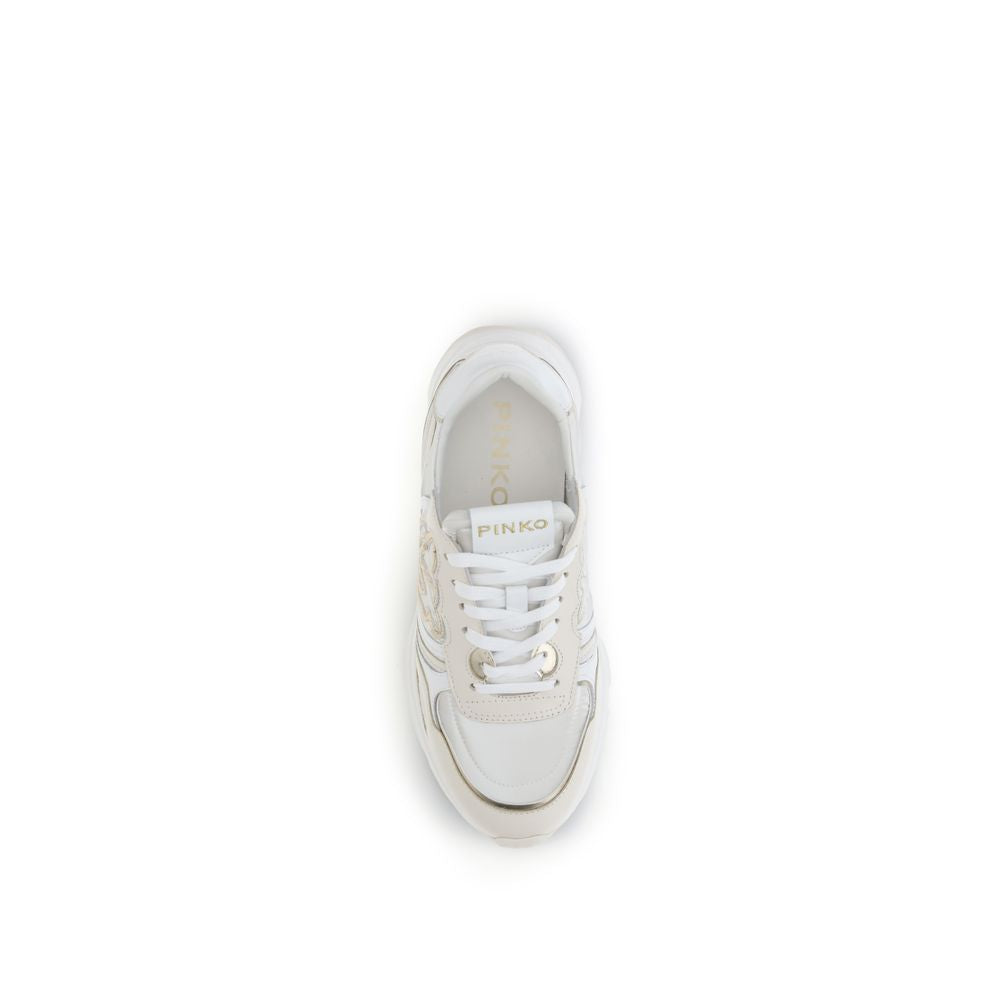 PINKO White Cotton Athletic Sneakers - Zeiniez