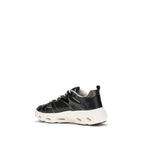 PINKO Black Calf Leather Bos Taurus Chunky Sneakers - Zeiniez