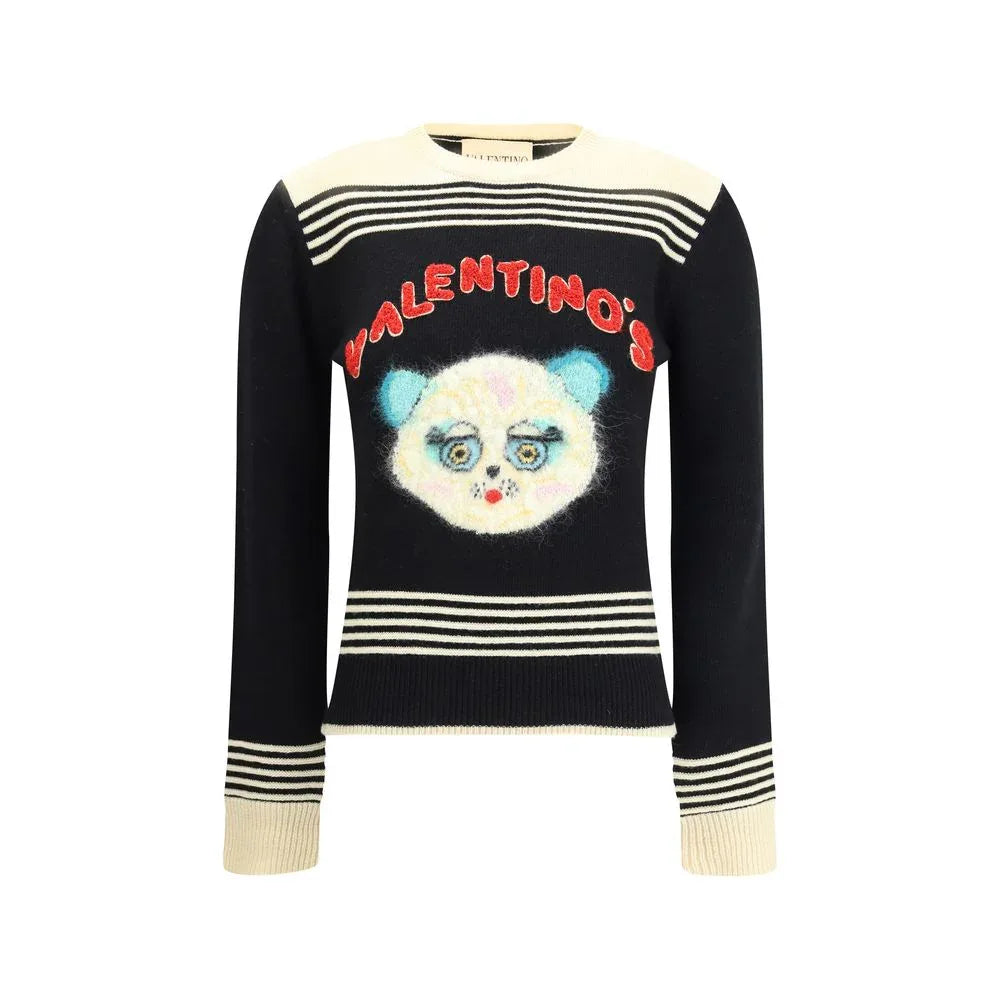 Valentino Multicolor Fleece Wool Sweatshirt - Zeiniez
