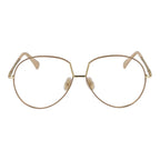 Max Mara Beige Metal Glasses (Frames) - Zeiniez
