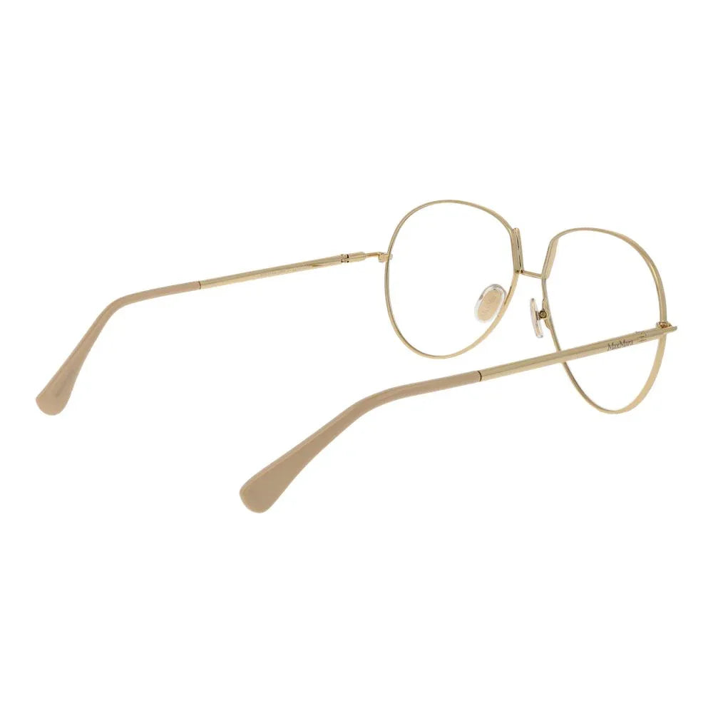 Max Mara Beige Metal Glasses (Frames) - Zeiniez