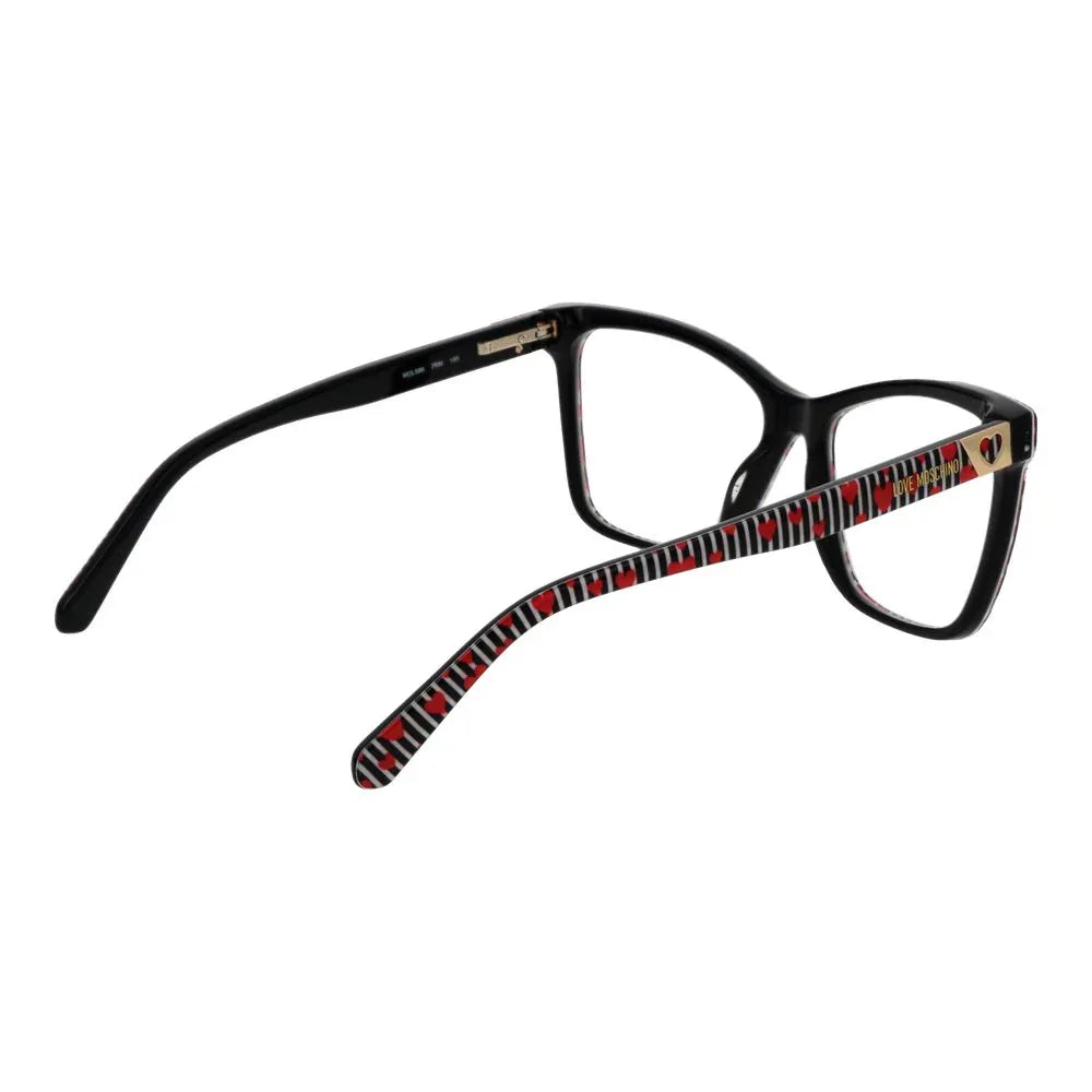 Love Moschino Black Acetate Glasses (Frames) - Zeiniez