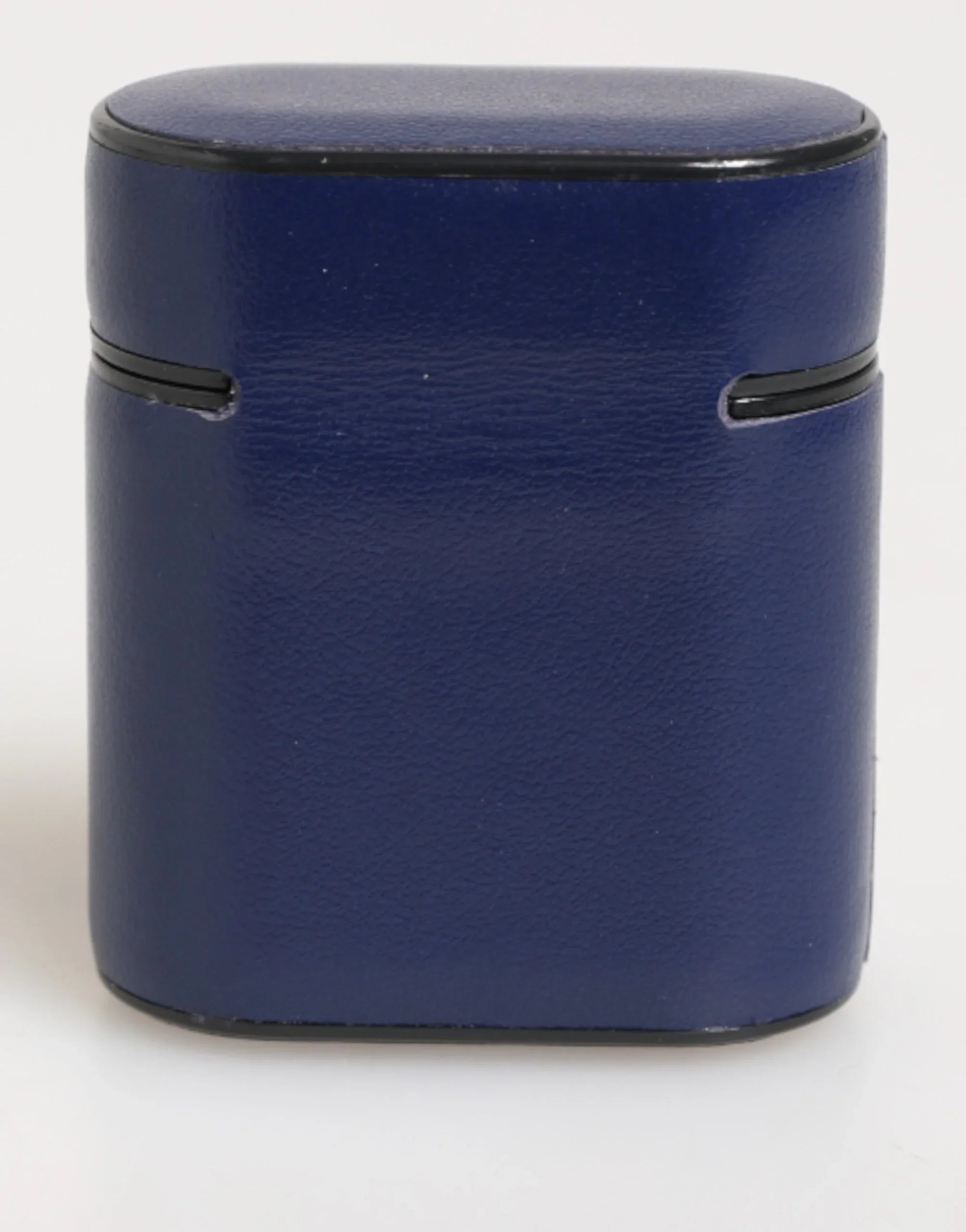 Dolce & Gabbana Blue Leather Logo Print Flip Holder Men Airpods Case - Zeiniez