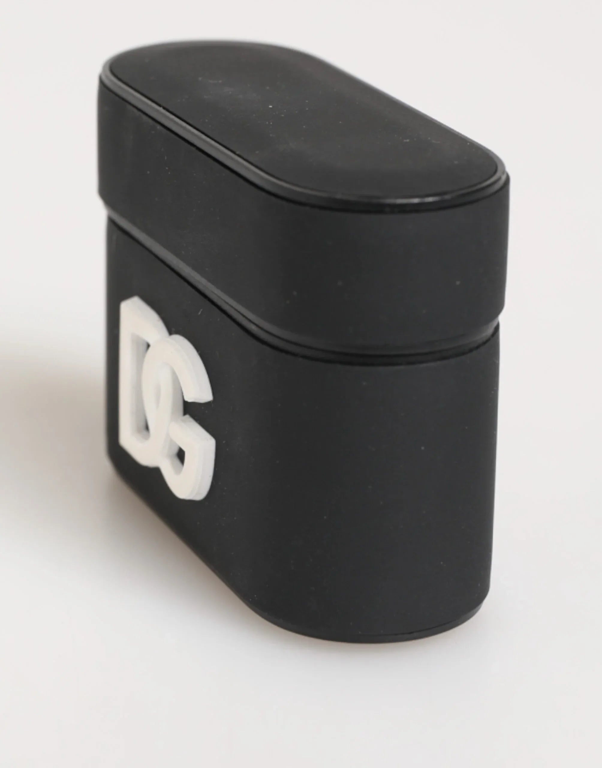 Dolce & Gabbana Black White Rubber Embossed Logo Accessory Airpods Case - Zeiniez