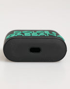 Dolce & Gabbana Black Mint Rubber Logo Embossed Accessory Airpods Case