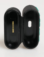Dolce & Gabbana Black Mint Rubber Logo Embossed Accessory Airpods Case - Zeiniez