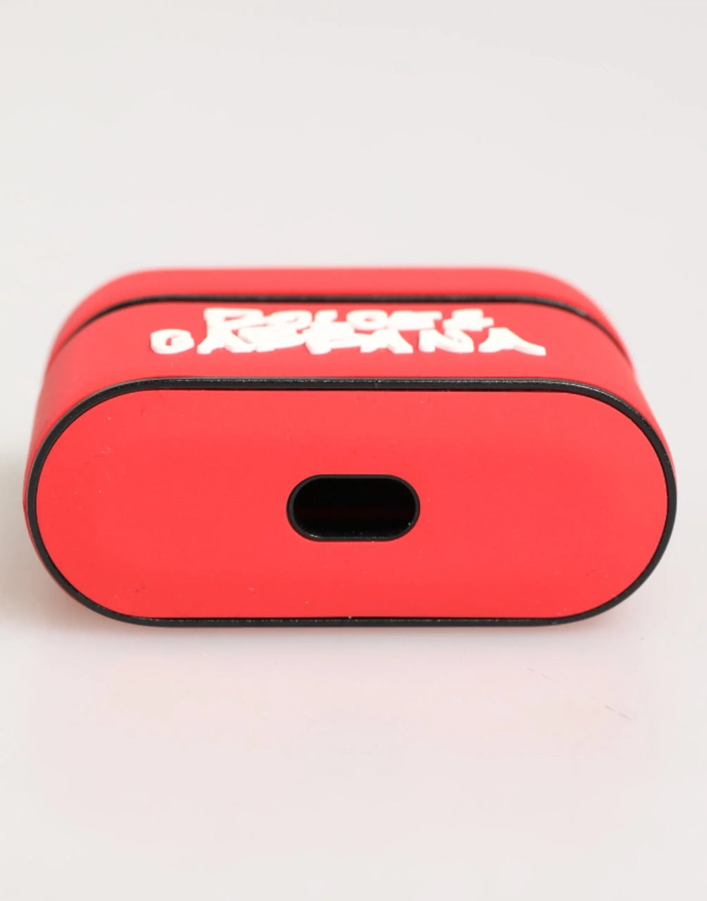 Dolce & Gabbana Red PVC DG Logo Embossed Men Flip Holder Airpods Case - Zeiniez