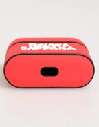 Dolce & Gabbana Red PVC DG Logo Embossed Men Flip Holder Airpods Case - Zeiniez