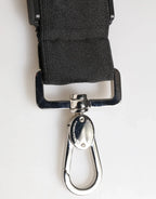 Dolce & Gabbana Black Polyester Stretch Rubberised DG Logo Men Keychain - Zeiniez