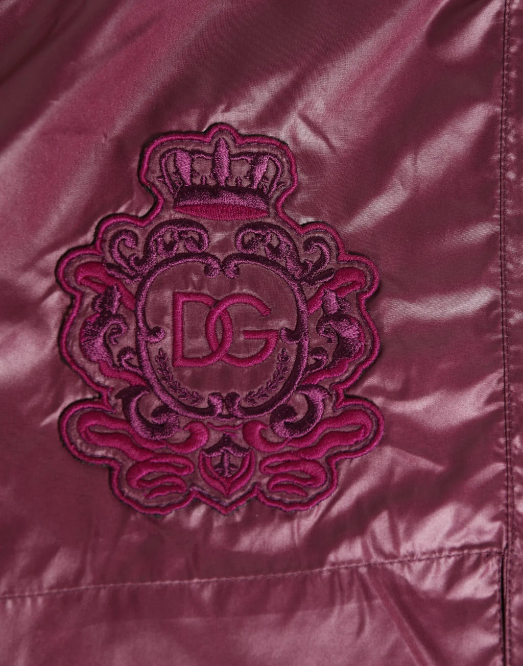 Dolce & Gabbana Burgundy Polyester Logo Embossed Crest Swimwear - Zeiniez