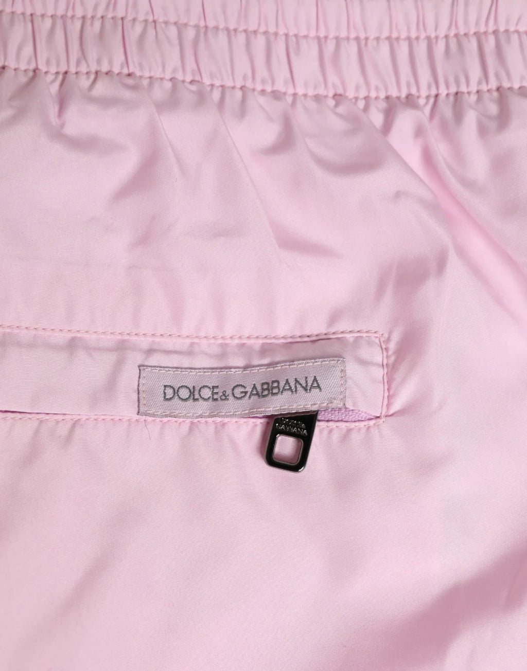 Dolce & Gabbana Pink Nylon Logo Side Stripe Beachwear Men Swimwear - Zeiniez
