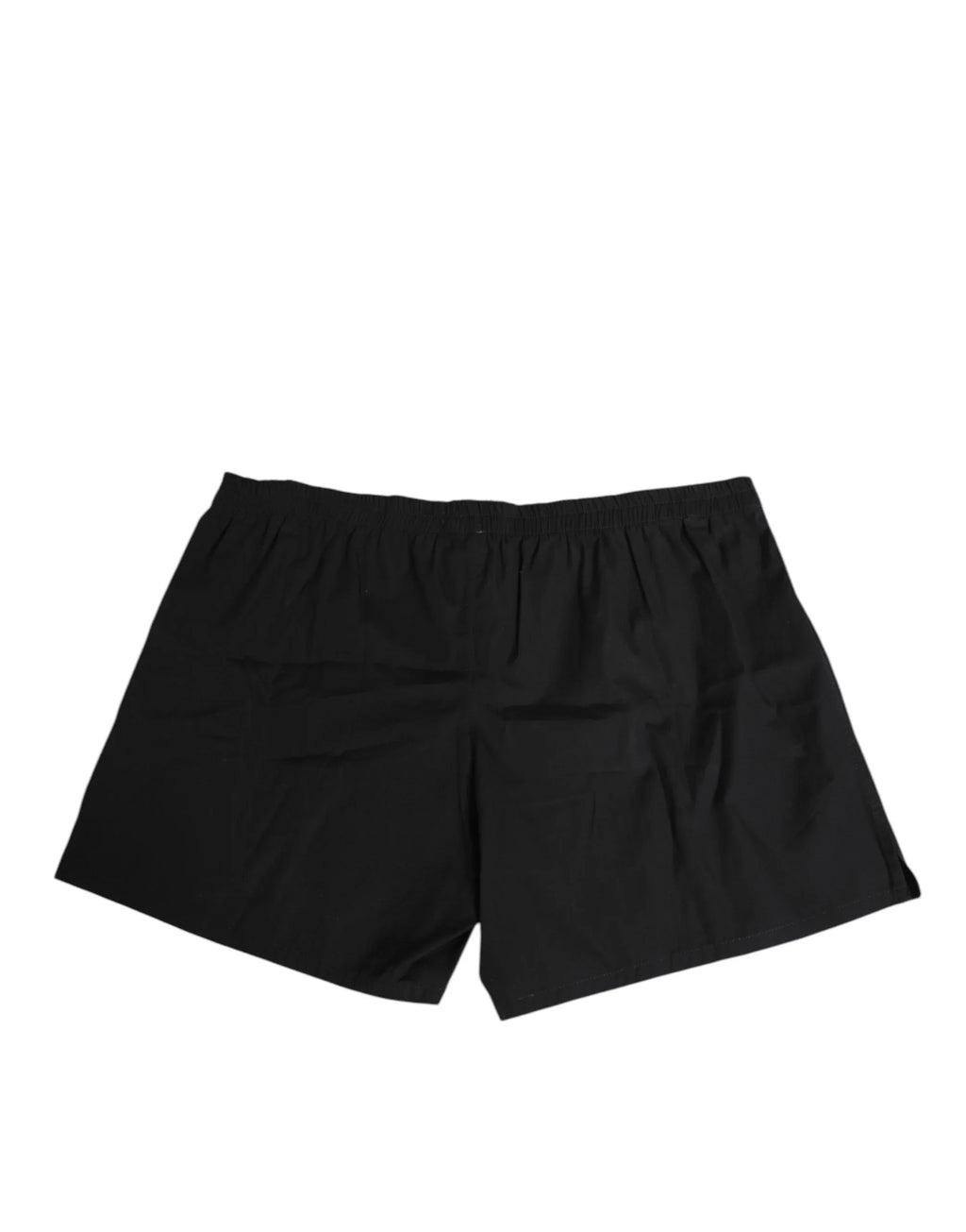 Dolce & Gabbana Black Cotton Elastic Waistband Button Swimwear - Zeiniez
