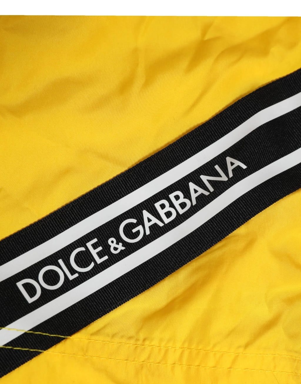 Dolce & Gabbana Yellow Drawstring Beachwear Men Shorts Swimwear - Zeiniez