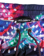 Dolce & Gabbana Multicolor Neon Print Polyester Shorts Swimwear - Zeiniez