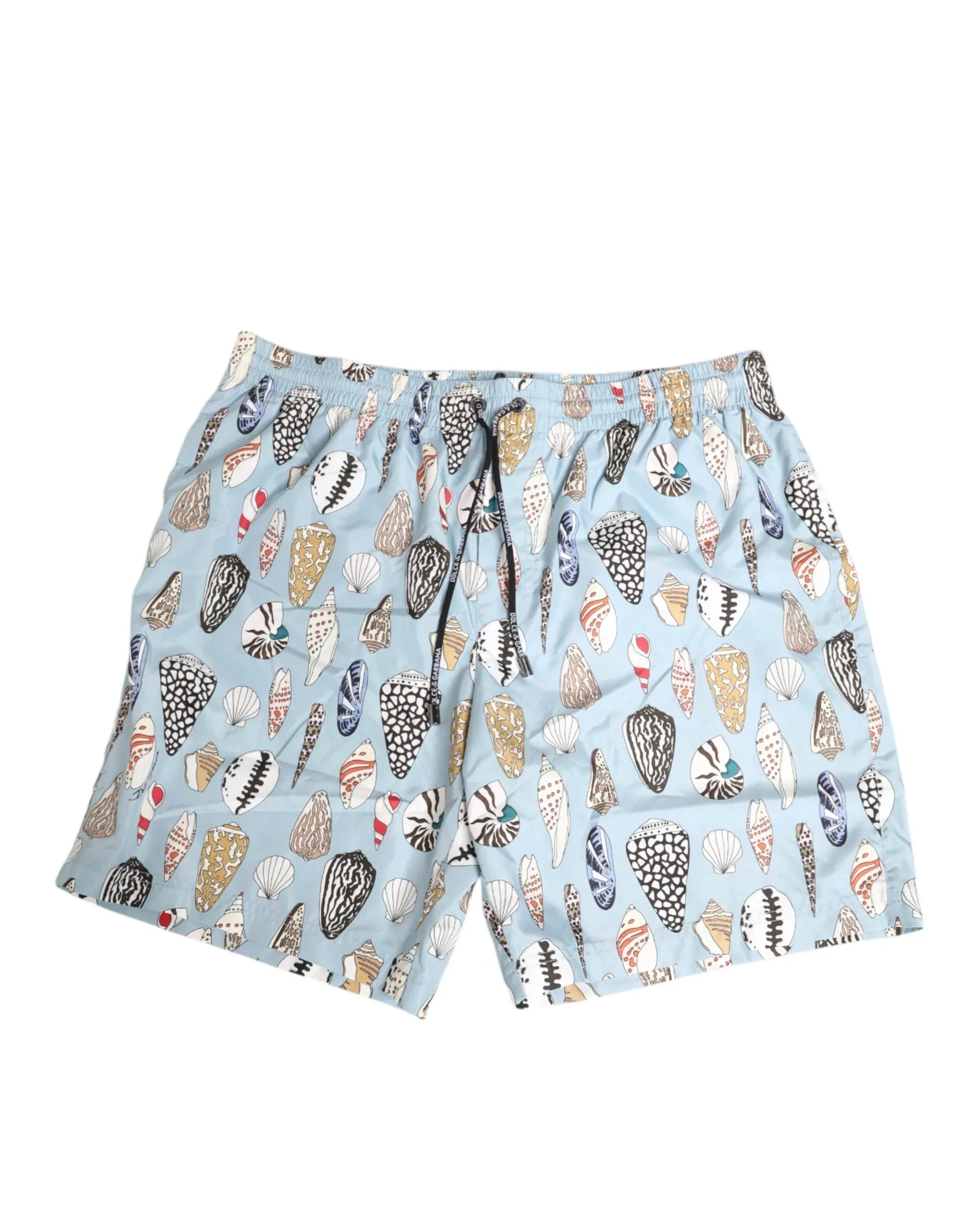 Dolce & Gabbana Blue Seashell Print Nylon Men Shorts Swimwear - Zeiniez