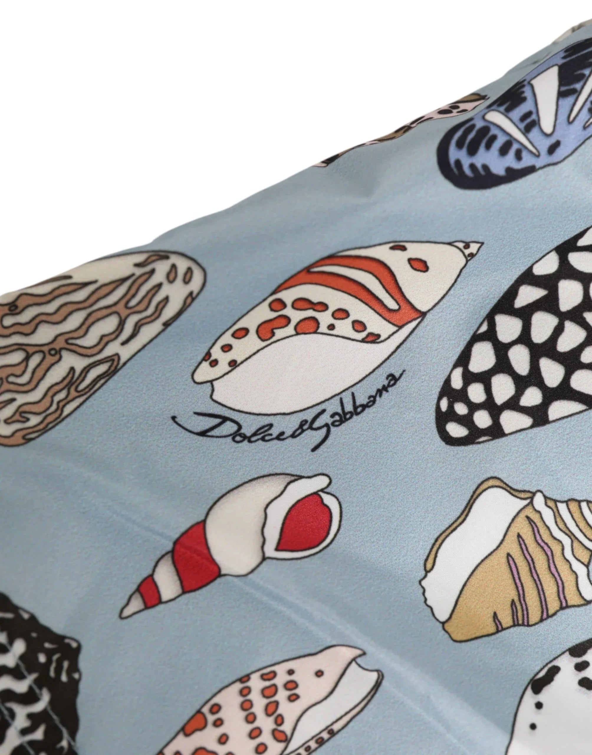 Dolce & Gabbana Blue Seashell Print Nylon Men Shorts Swimwear - Zeiniez