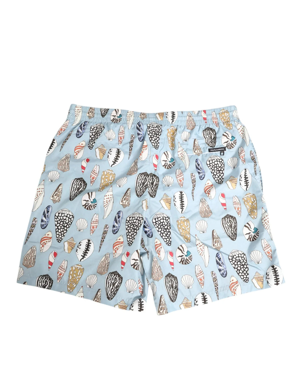 Dolce & Gabbana Blue Seashell Print Nylon Men Shorts Swimwear - Zeiniez