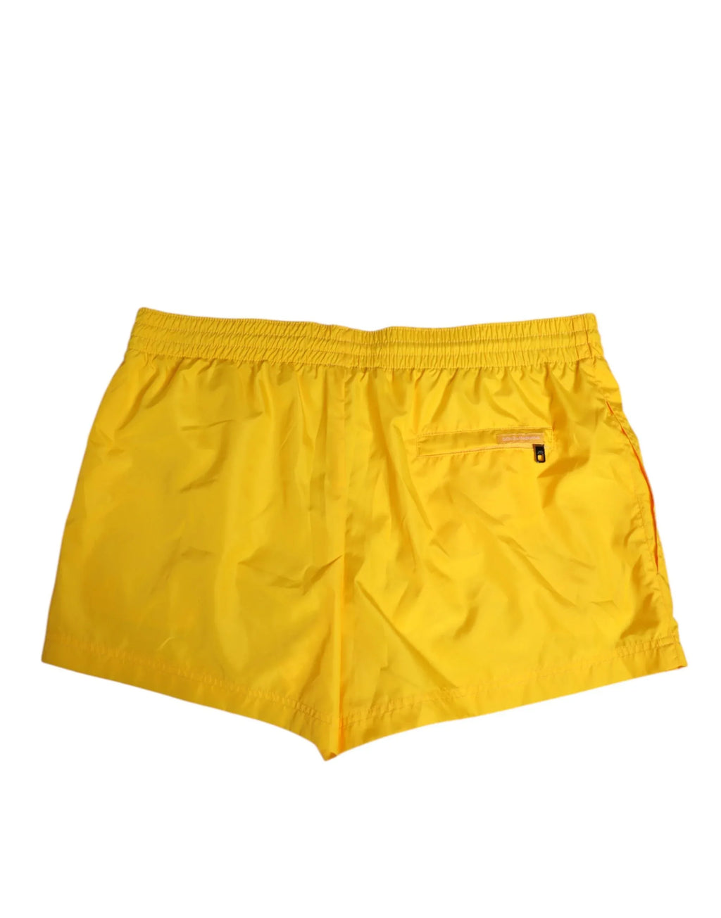 Dolce & Gabbana Yellow Nylon Logo Print Men Boxer Short Swimwear - Zeiniez
