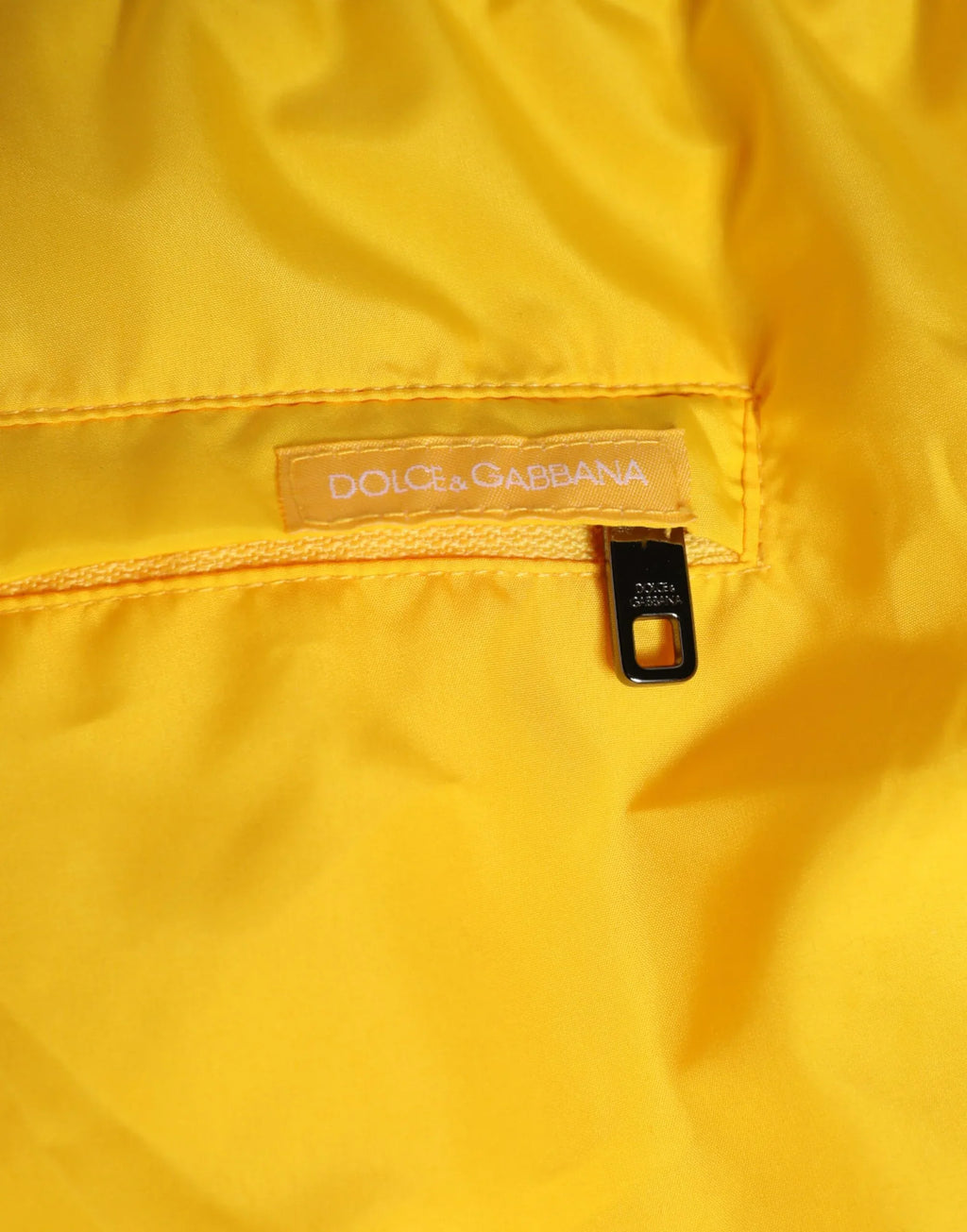 Dolce & Gabbana Yellow Nylon Logo Print Men Boxer Short Swimwear - Zeiniez