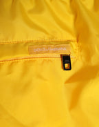 Dolce & Gabbana Yellow Nylon Logo Print Men Boxer Short Swimwear - Zeiniez