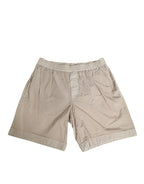 Dolce & Gabbana Beige Nylon Beachwear Men Boxer Short Swimwear - Zeiniez