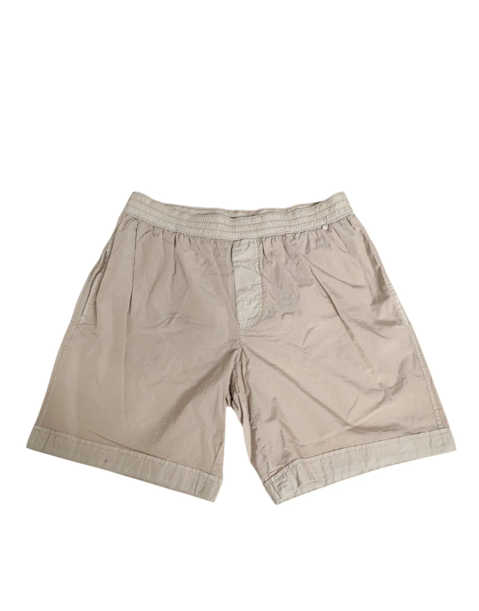 Dolce & Gabbana Beige Nylon Beachwear Men Boxer Short Swimwear - Zeiniez