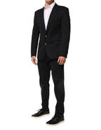 Dolce & Gabbana Dark Blue Cotton Men Jacket Coat Blazer Suit - Zeiniez