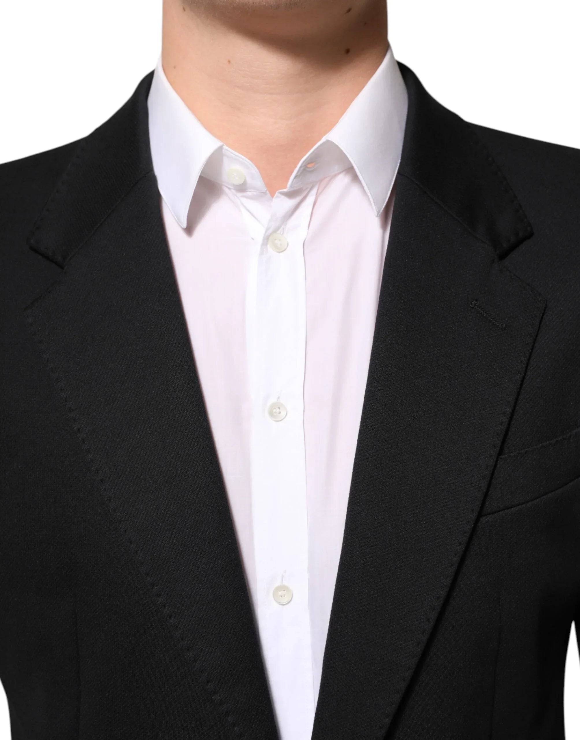 Dolce & Gabbana Dark Blue Cotton Men Jacket Coat Blazer Suit - Zeiniez