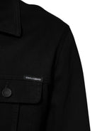 Dolce & Gabbana Black Cotton Denim Stretch Giubbotto Jacket - Zeiniez