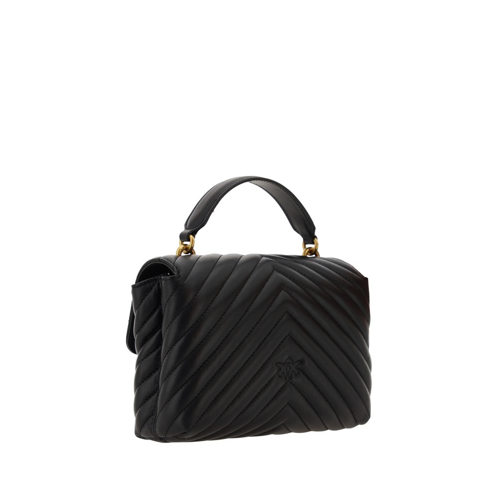 PINKO Black Calf Leather Bos Taurus Handbag - Zeiniez