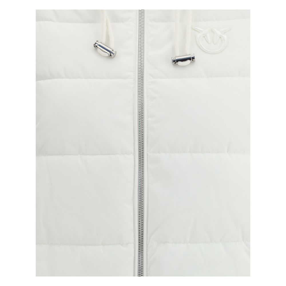 PINKO White Polyester Full-Length Jacket - Zeiniez