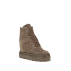 Casadei Beige Calf Leather Bos Taurus Sneakers - Zeiniez