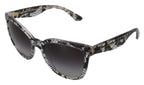 Dolce & Gabbana DG4190 Black Lace Acetate Crystal Round Sunglasses - Zeiniez