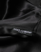 Dolce & Gabbana Green Viscose Acetate Mini Long Sleeve Dress