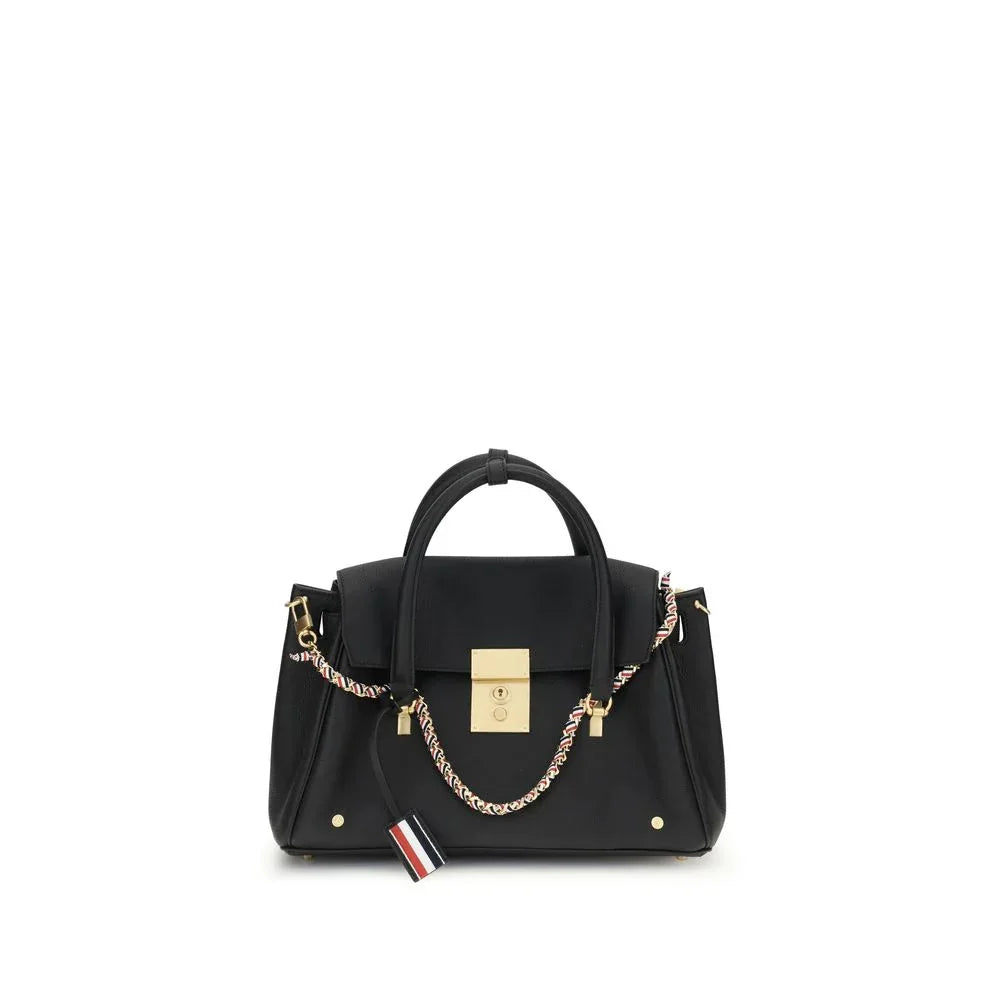 Thom Browne Black Calf Leather Bos Taurus Shoulder Bag - Zeiniez