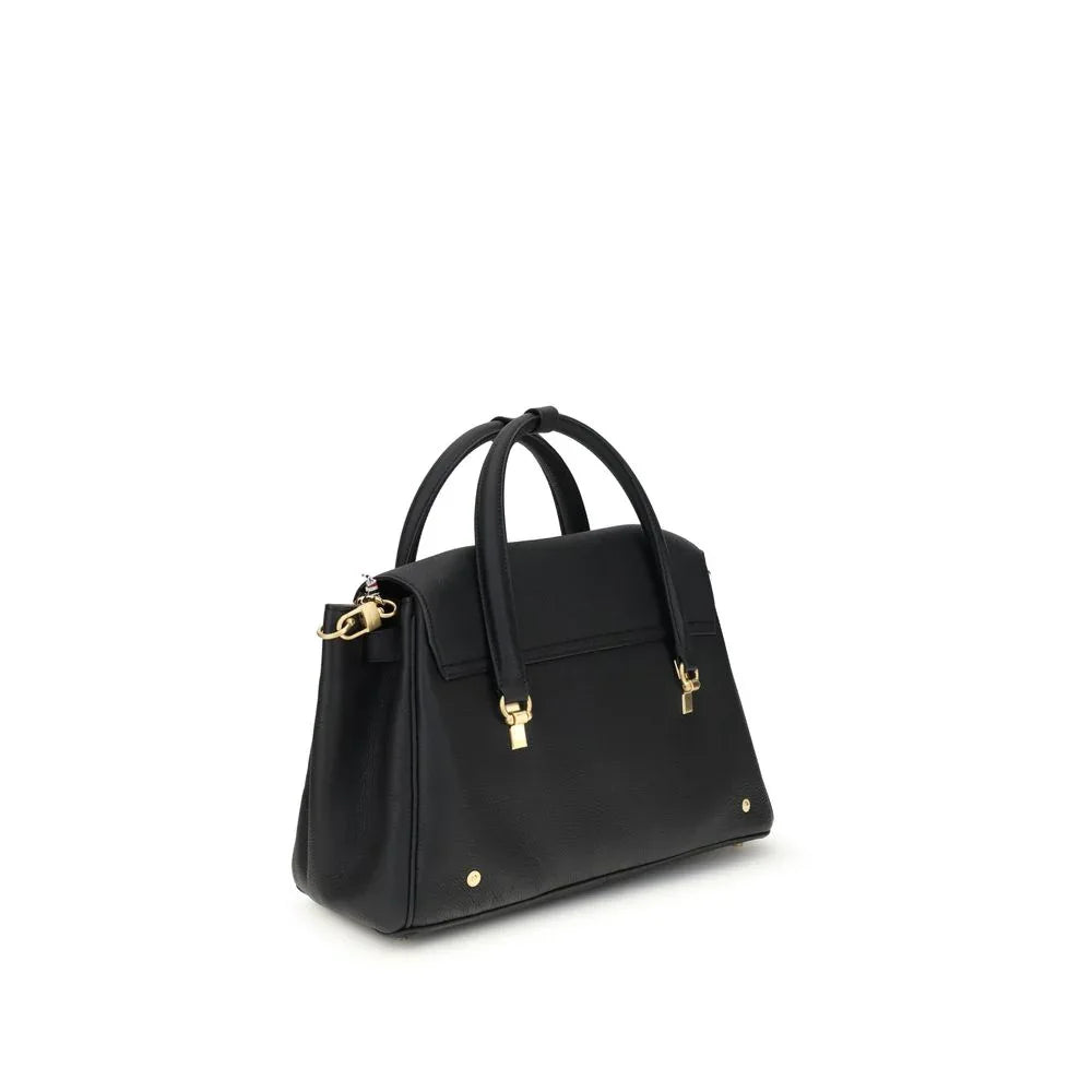 Thom Browne Black Calf Leather Bos Taurus Shoulder Bag - Zeiniez