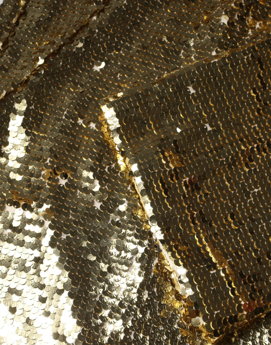 Dolce & Gabbana Gold Sequin Long Sleeve Mini Dress - Zeiniez