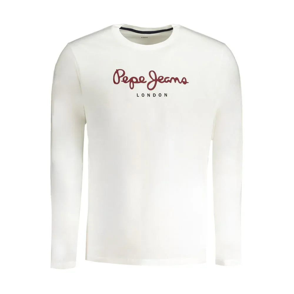 Pepe Jeans Bianco Cotton Men T-Shirt - Zeiniez