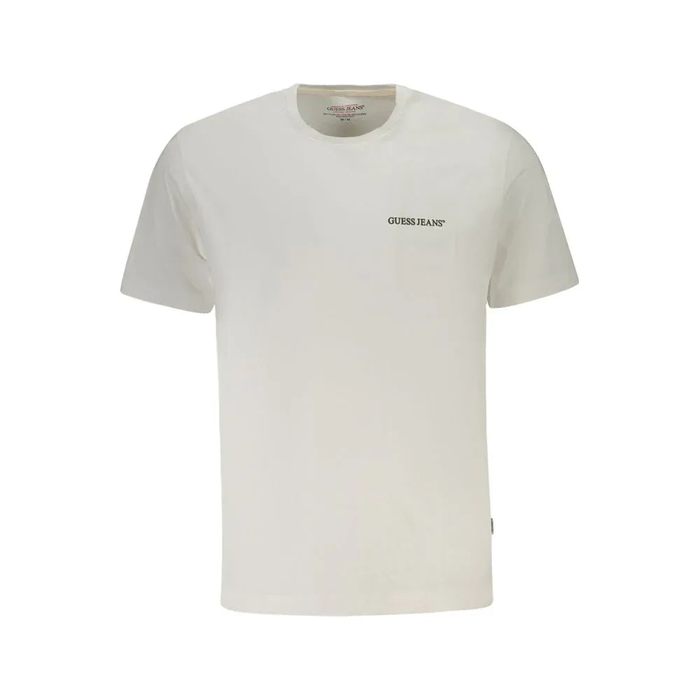 Guess Jeans Bianco Cotton Men T-Shirt - Zeiniez
