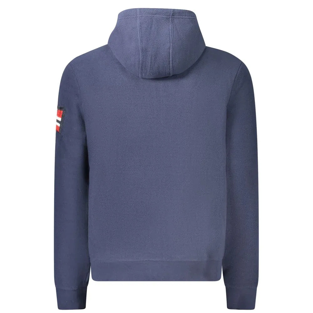 Norway 1963 Blue Polyester Men's Hooded Sweatshirt - Zeiniez